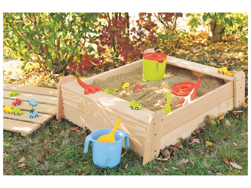 Sandkasten aus Holz | Kindergartenbedarf HAIDIG Online-Shop