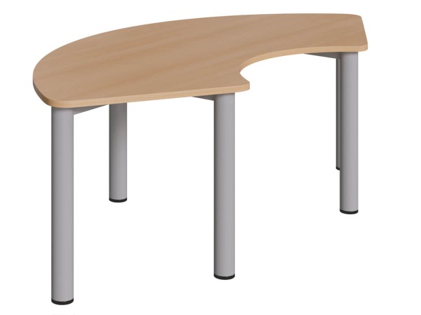 Drittelkreis-Tisch 173x80cm