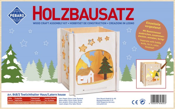 Holzbausatz-Teelichthalter