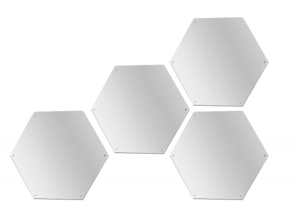 Bruchsichere-Hexagon-Spiegel-set