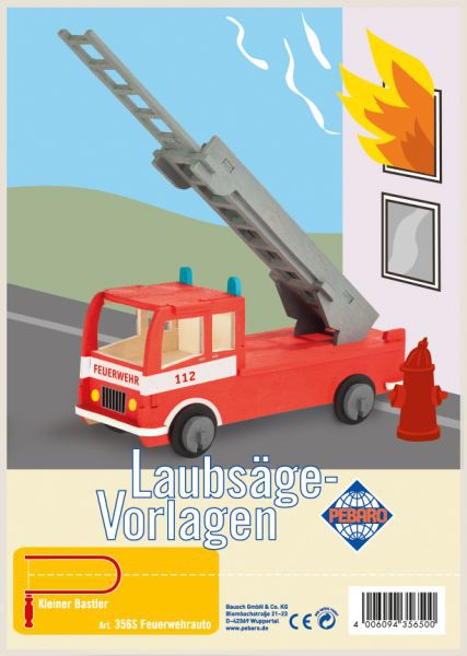 Laubsägevorlage-Feuerwehrauto