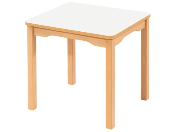 Kindergartentisch 60 x 50 cm weiß