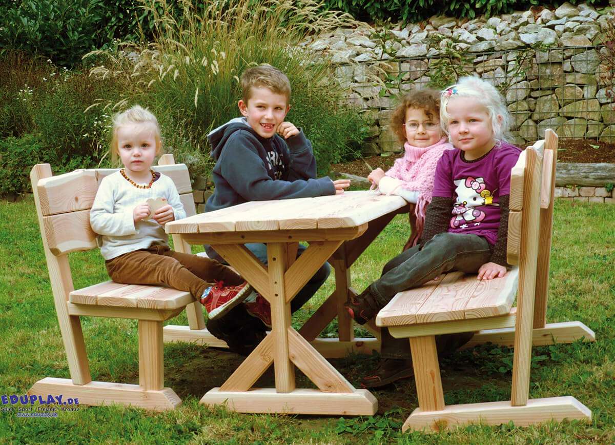Sitzgruppe Douglasie Kindergartenbedarf HAIDIG