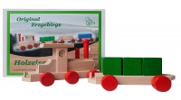 Holzeisenbahn mit Bausteinen zum Stapeln