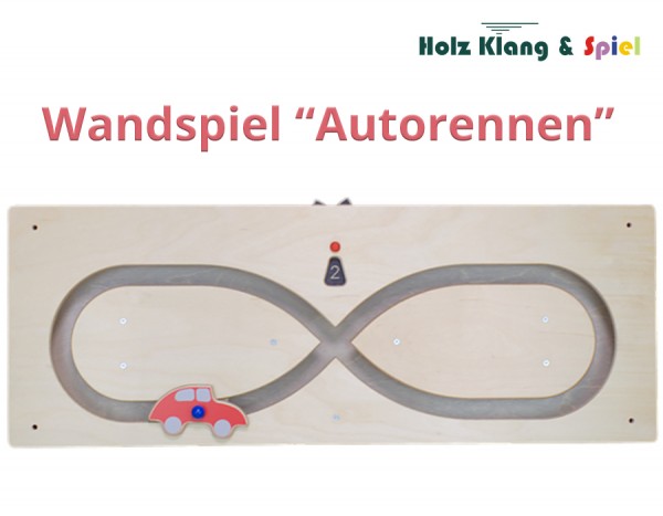 Wandspiel-Autorennen