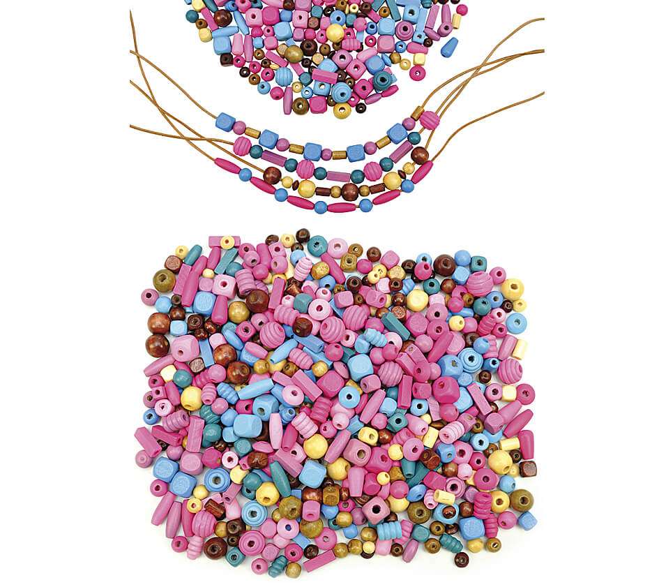 Holzperlen bunt | Kindergartenbedarf HAIDIG Online-Shop