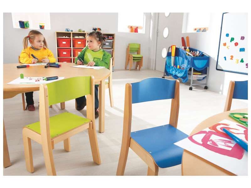 Stapelstühle Buche Kindergartenbedarf HAIDIG