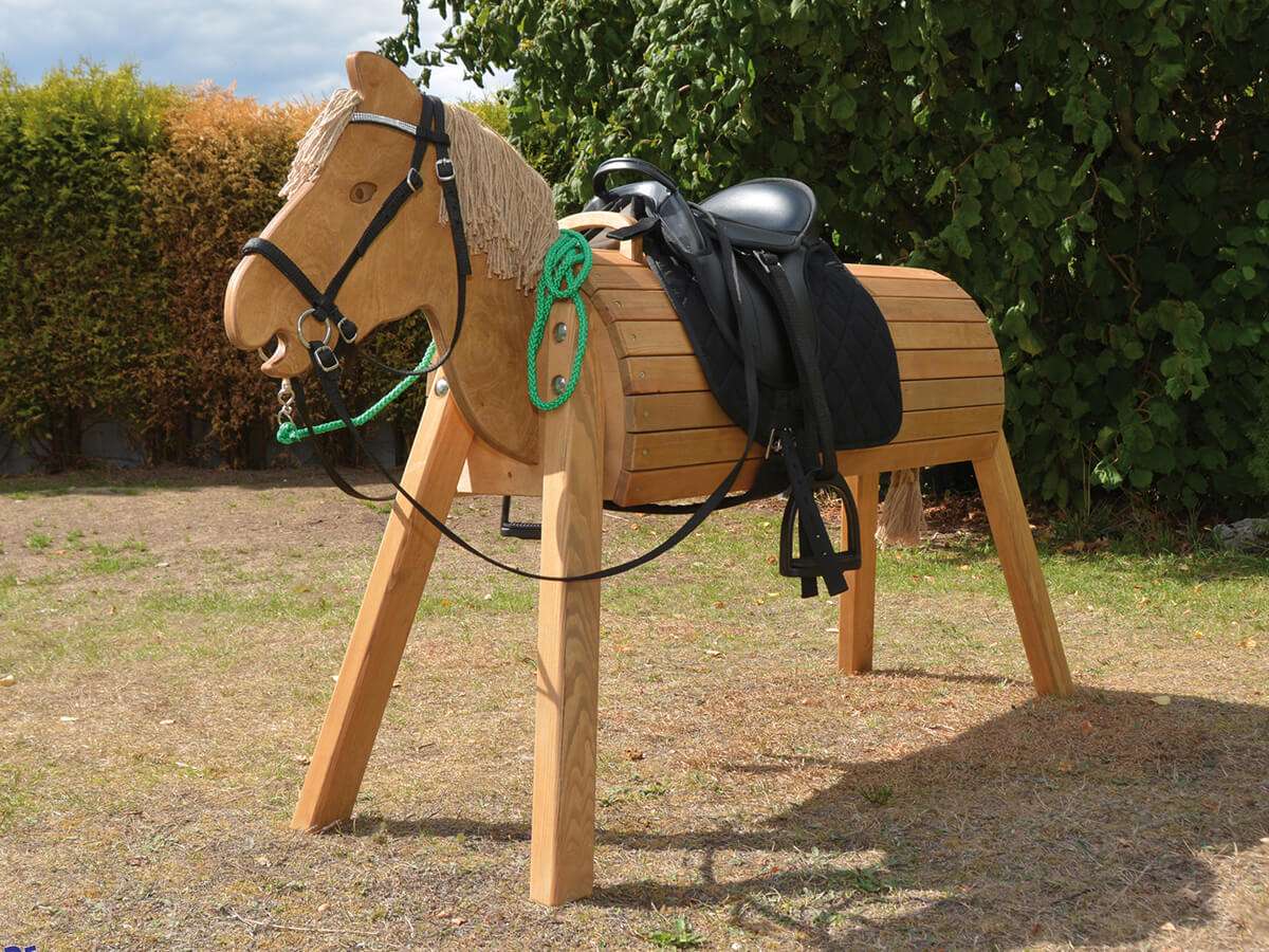 Holzpferd wetterfest | Kindergartenbedarf HAIDIG Online-Shop