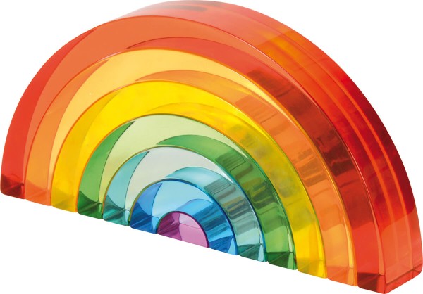 Transparente Regenbogen-Bausteine