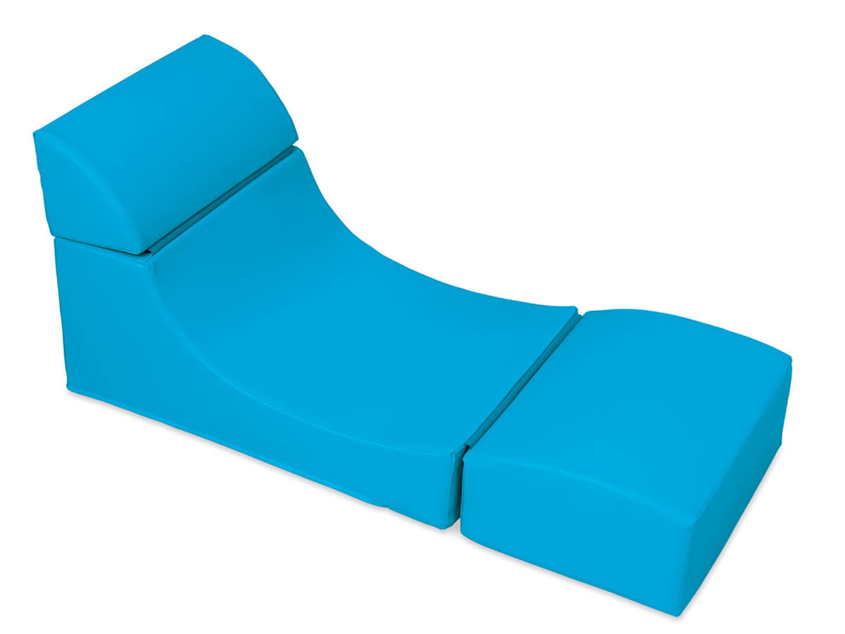 ATC Handels GmbH Stufen-Lagerungskissen 50 x 25 x 10cm aus qualitativem Ether-Schaum mit Kunstlederbezug, verstecktem Reißverschluss und Flächendesinfektionsmittel-Reinigungsmöglichkeit (gelb